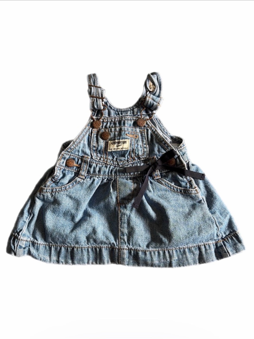 Vintage Oshkosh bgosh denim kids overall dress